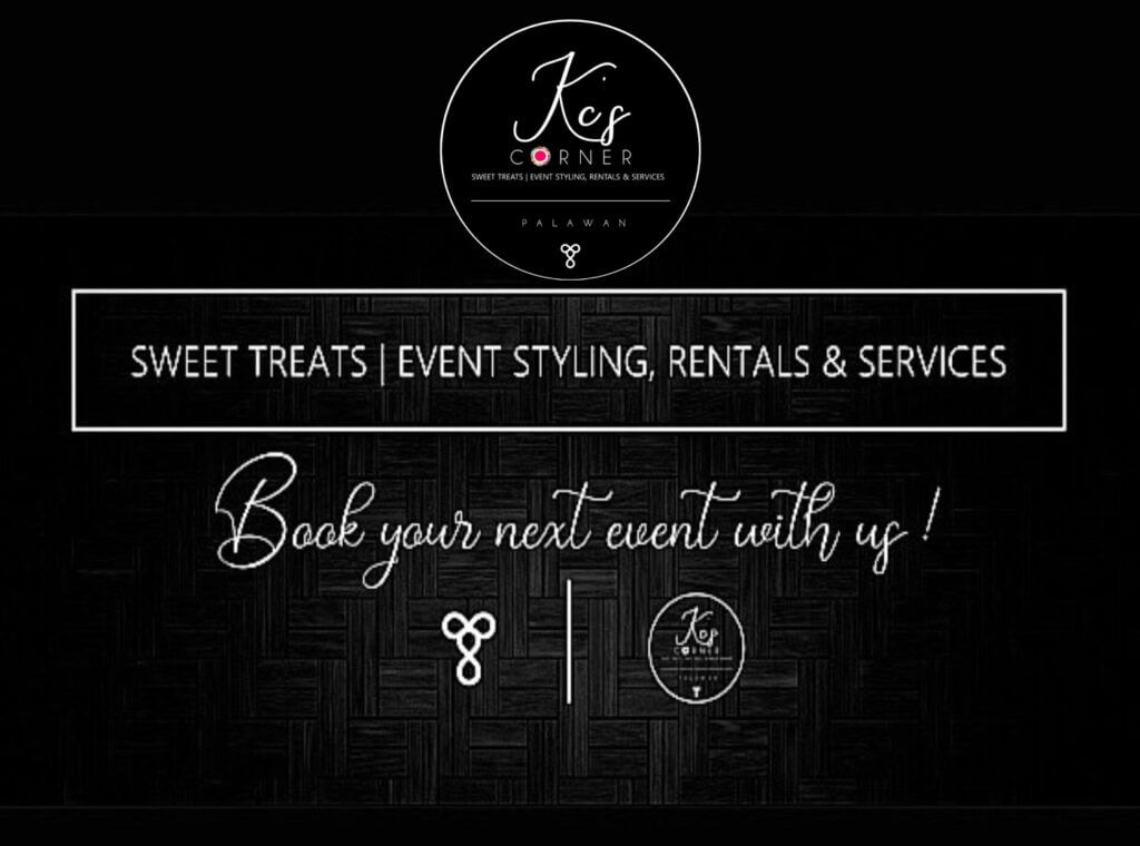 KC Corner. Sweet treats . Event Styling, Rentals & Services Palawan